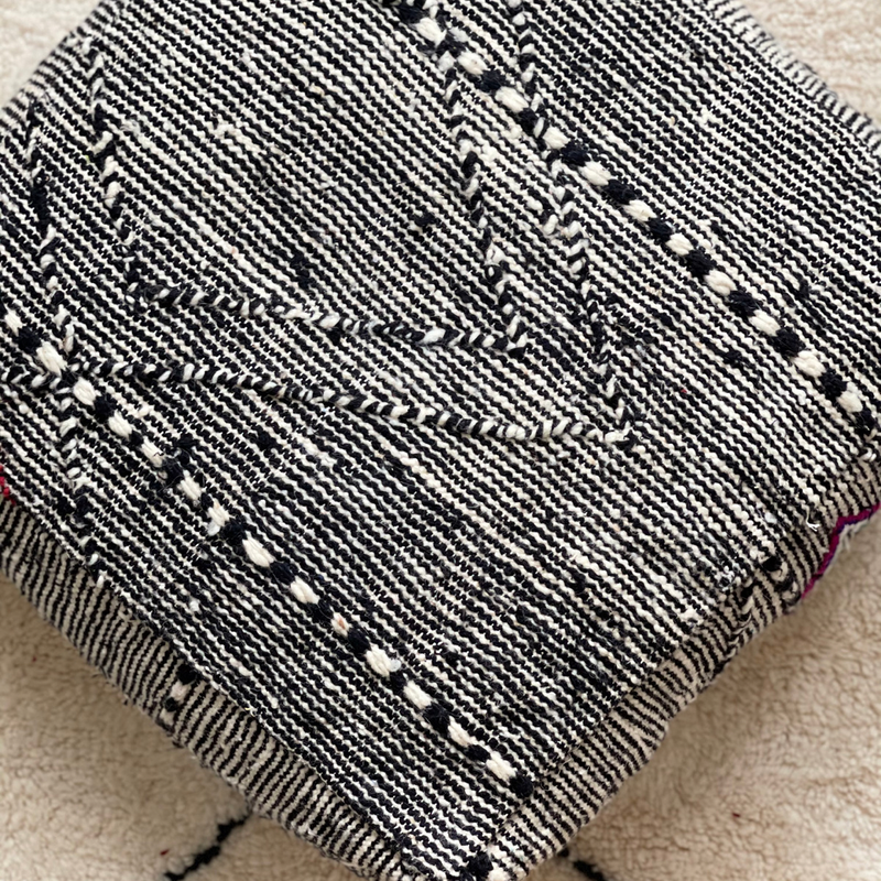 Black Square Floor Cushion