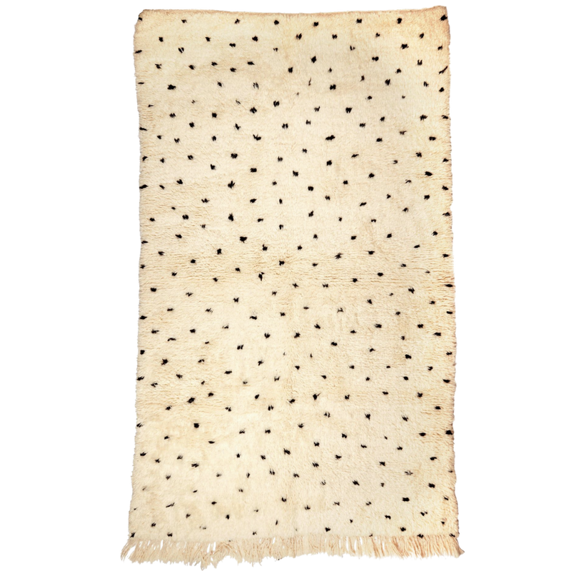 Moroccan Beni Ourain Rug with Spots