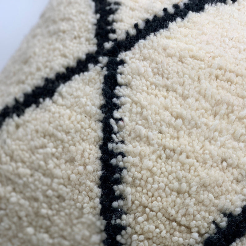 Moroccan wool cushion