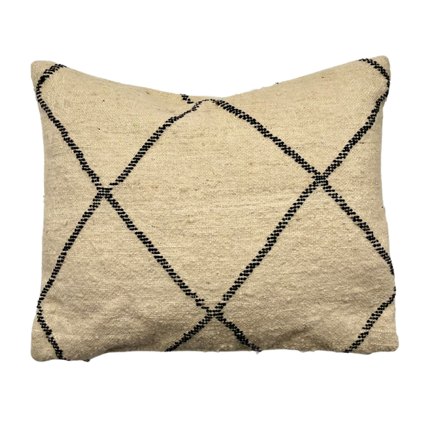Moroccan Beni Ourain Flat Weave Cushion