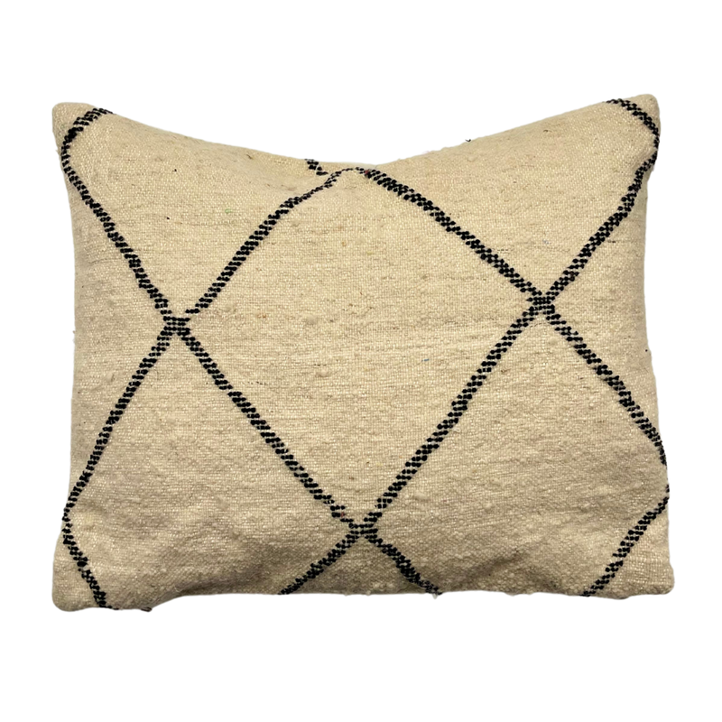 Moroccan Beni Ourain Flat Weave Cushion