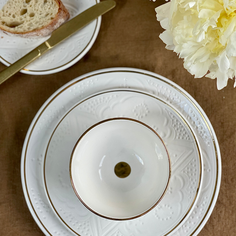 White Ceramic Dinner Plates