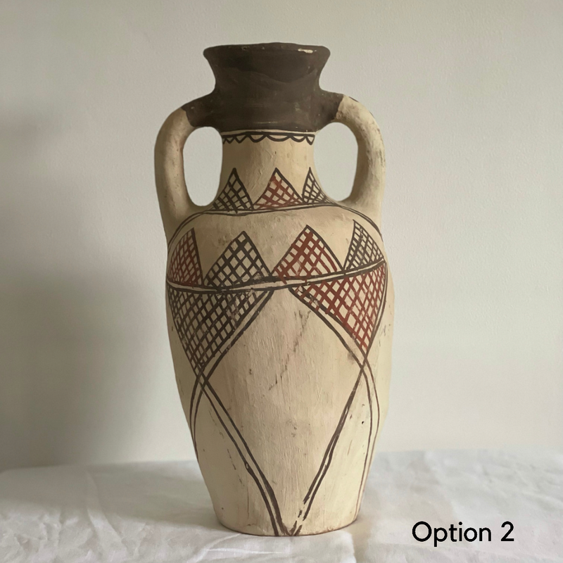 Moroccan terracotta vase