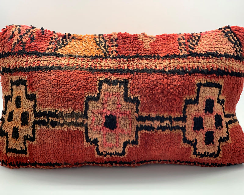Vintage berber cushion red