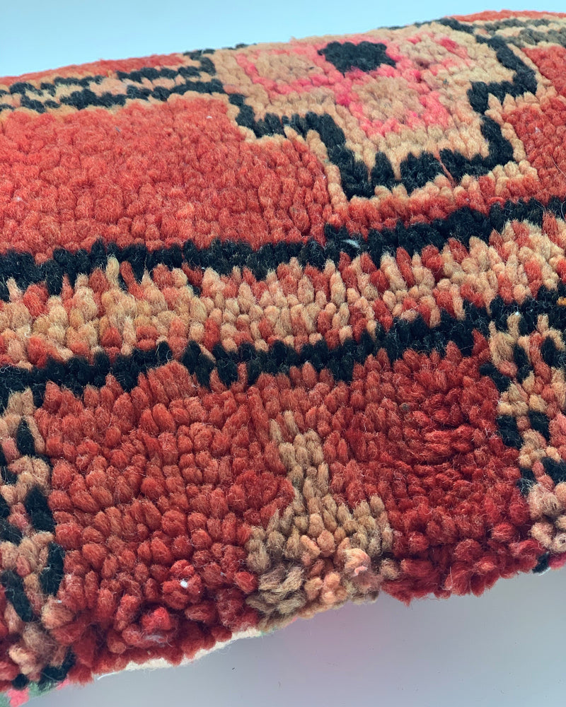 Vintage rug cushion