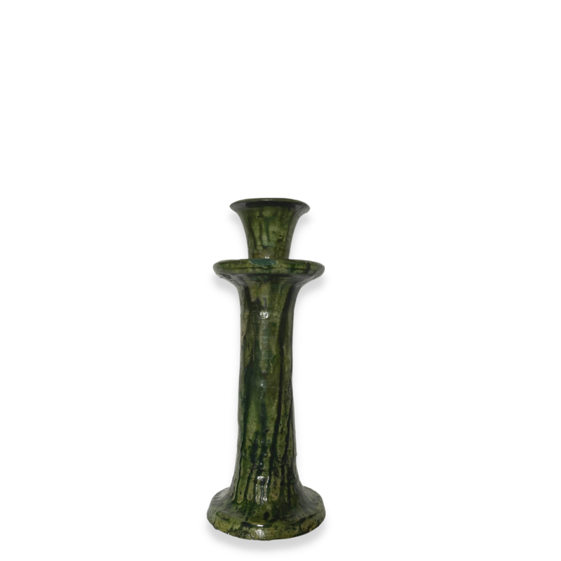 Tamegroute Candle Holder Green Large