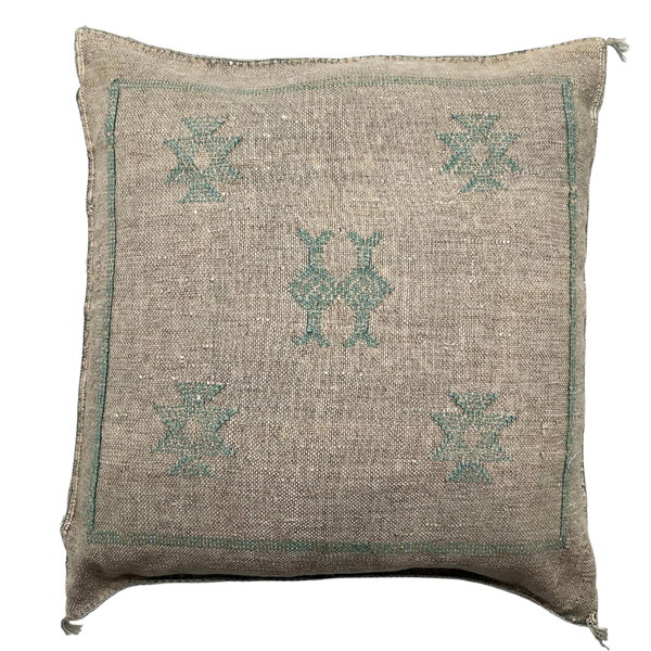 Sabra Cactus Silk Cushion Terre Artisans du Maroc