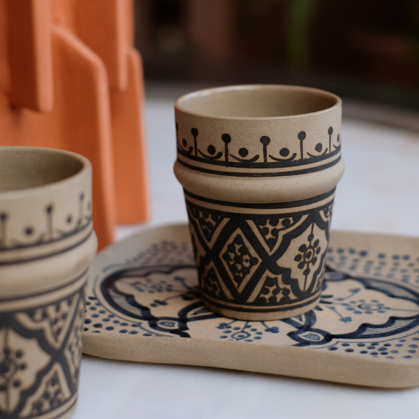 Moroccan Plate and Cup