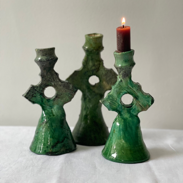 Moroccan Tamegroute candle holder star 