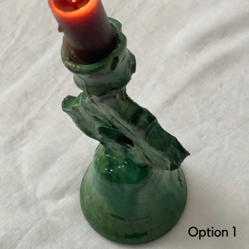 Green Tamegroute candlestick
