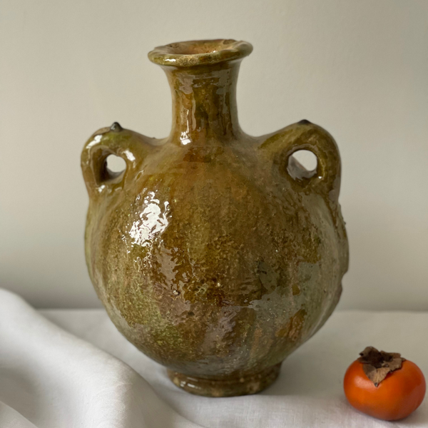 Tamegroute Round Vase Ochre
